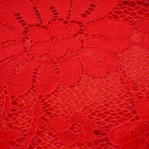 ModCloth (BB Dakota) "When the Night Comes" Red Lace Dress - Picture 10 of 14